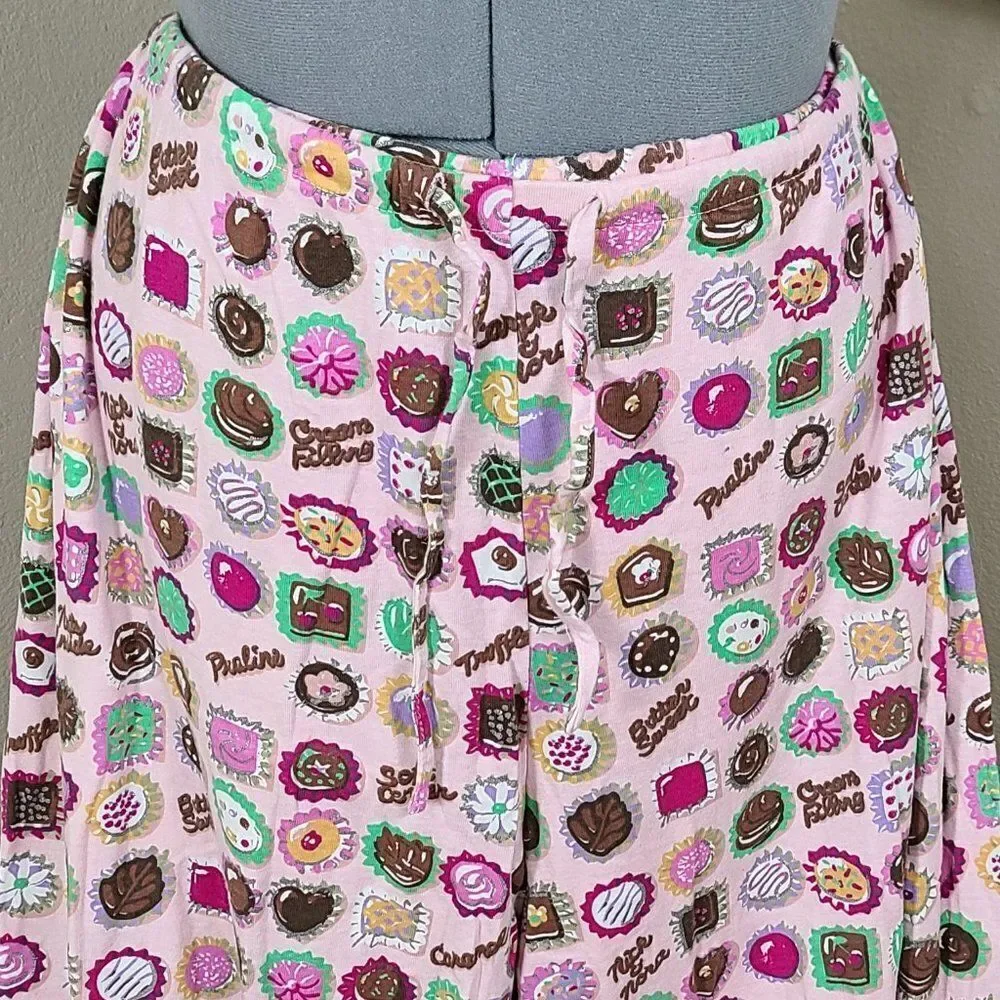 Nick & Nora Chocoholic Pajamas Plus Size 3XL Y2k New With Tags NWT